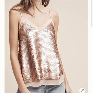 Moulinette Soeurs pink sequenced cami